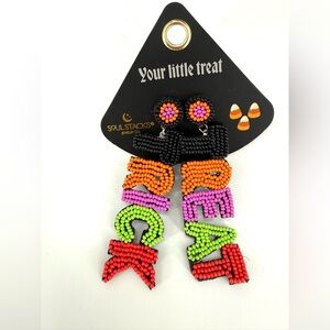 Soul Stacks Your Little Treat Trick Treat Multicolor Beaded Earrings